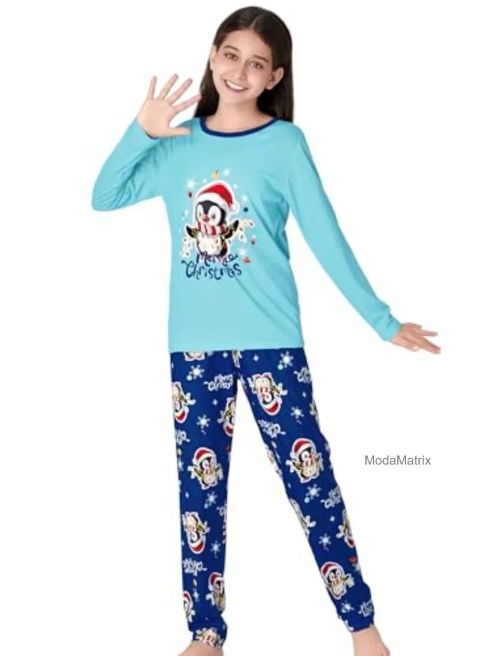Girls 2-Piece Tie Dye Spiral Pajama Set Long Sleeve Top & Pants